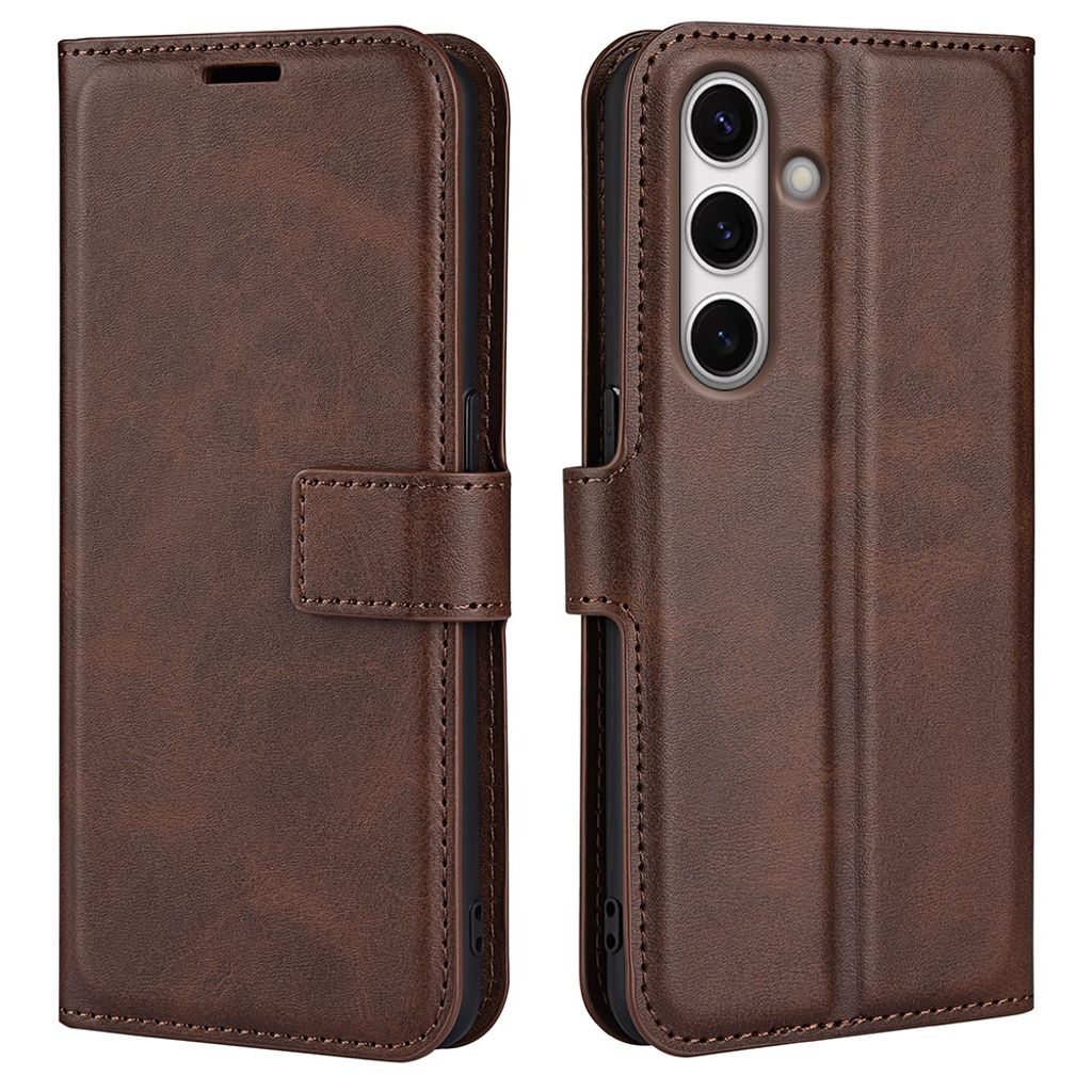 Samsung Galaxy S24 FE phone cover with a stand - Brown — Samsung
