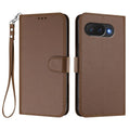 Google Pixel 10a Wallet Cover Card Holder Stand PU Leather - Brown