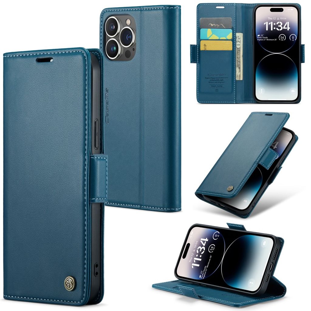 CASEME iPhone 15 Pro Max Cover with Card Slots - Blue