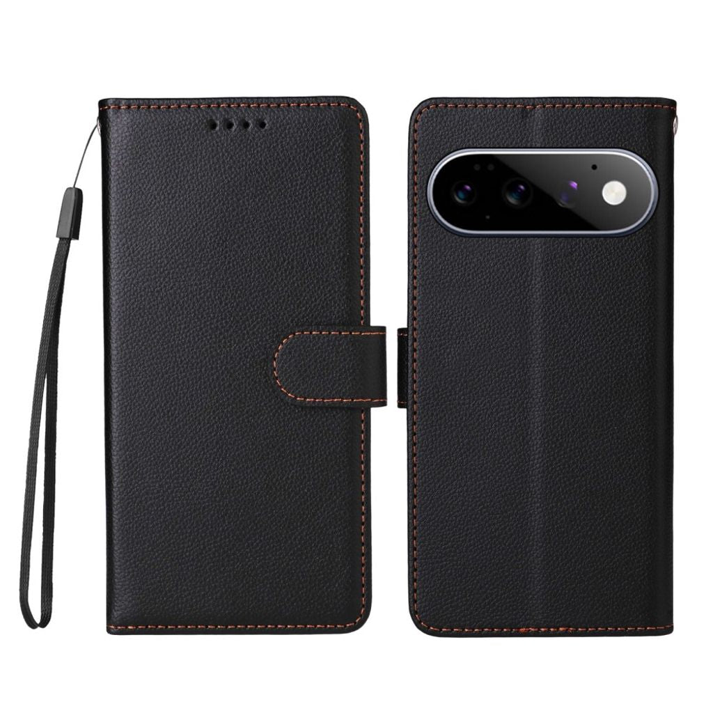 Google Pixel 11 Pro/11 RFID Blocking Wallet Cover 3 Card Slots PU Leather - Black — Google