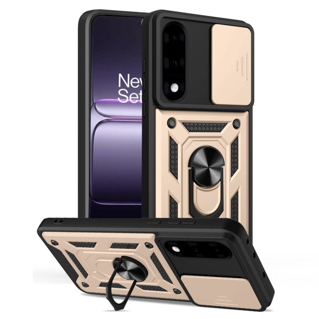 OnePlus Nord 5 5G Case with Stand - Gold — Övrigt