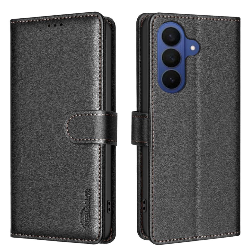 BINFEN COLOR Samsung Galaxy A57 5G Wallet Cover RFID Blocking - Black