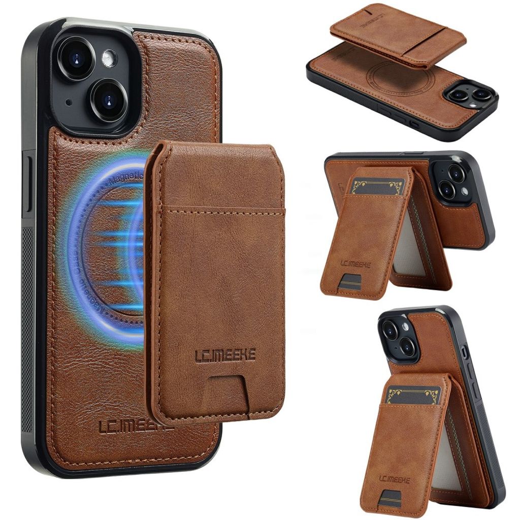 LC.IMEEKE iPhone 15 Plus Case with MagSafe - Brown