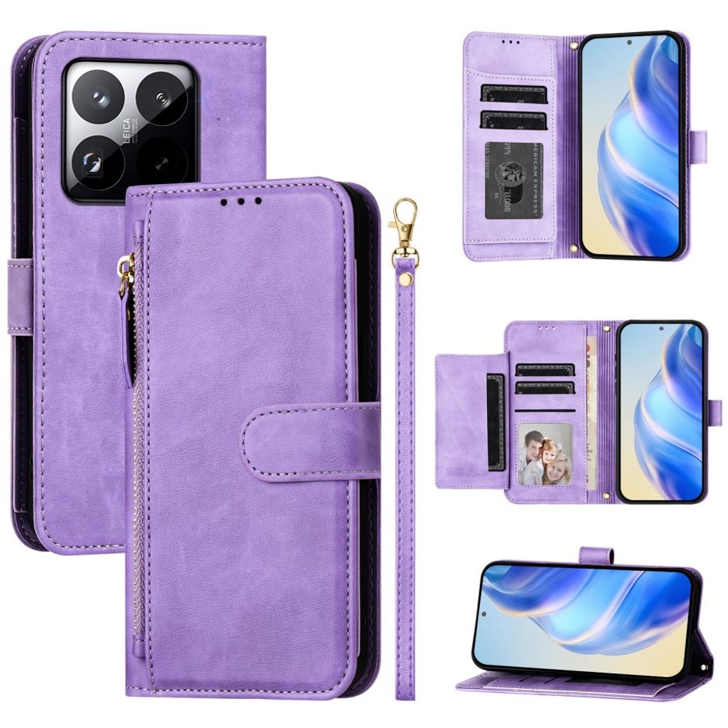 Xiaomi 15T Cover with Card Slots - Purple