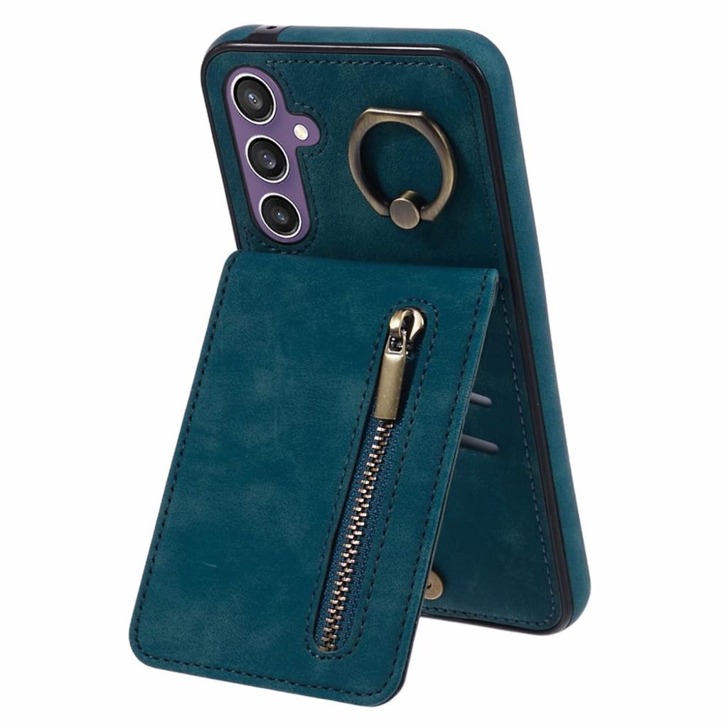 Samsung Galaxy S24 Cover with ring holder - Blue — Samsung