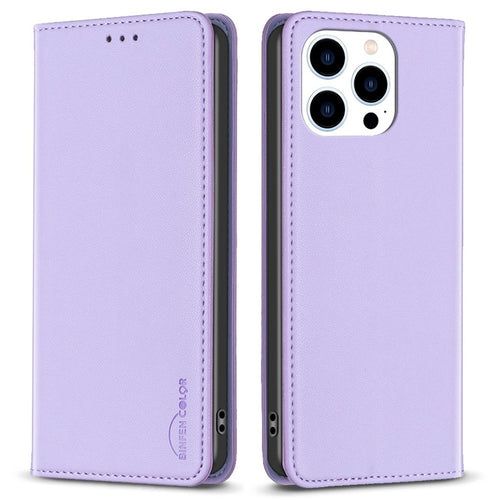 BINFEN COLOR iPhone 16 Pro Wallet Cover with Card Slots – Purple — BINFEN