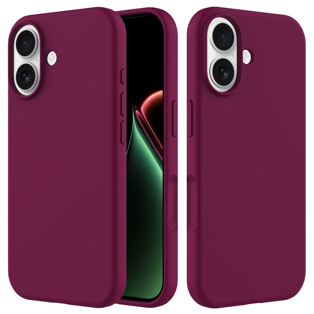 iPhone 17 Silicone Phone Case - Wine Red — Övrigt