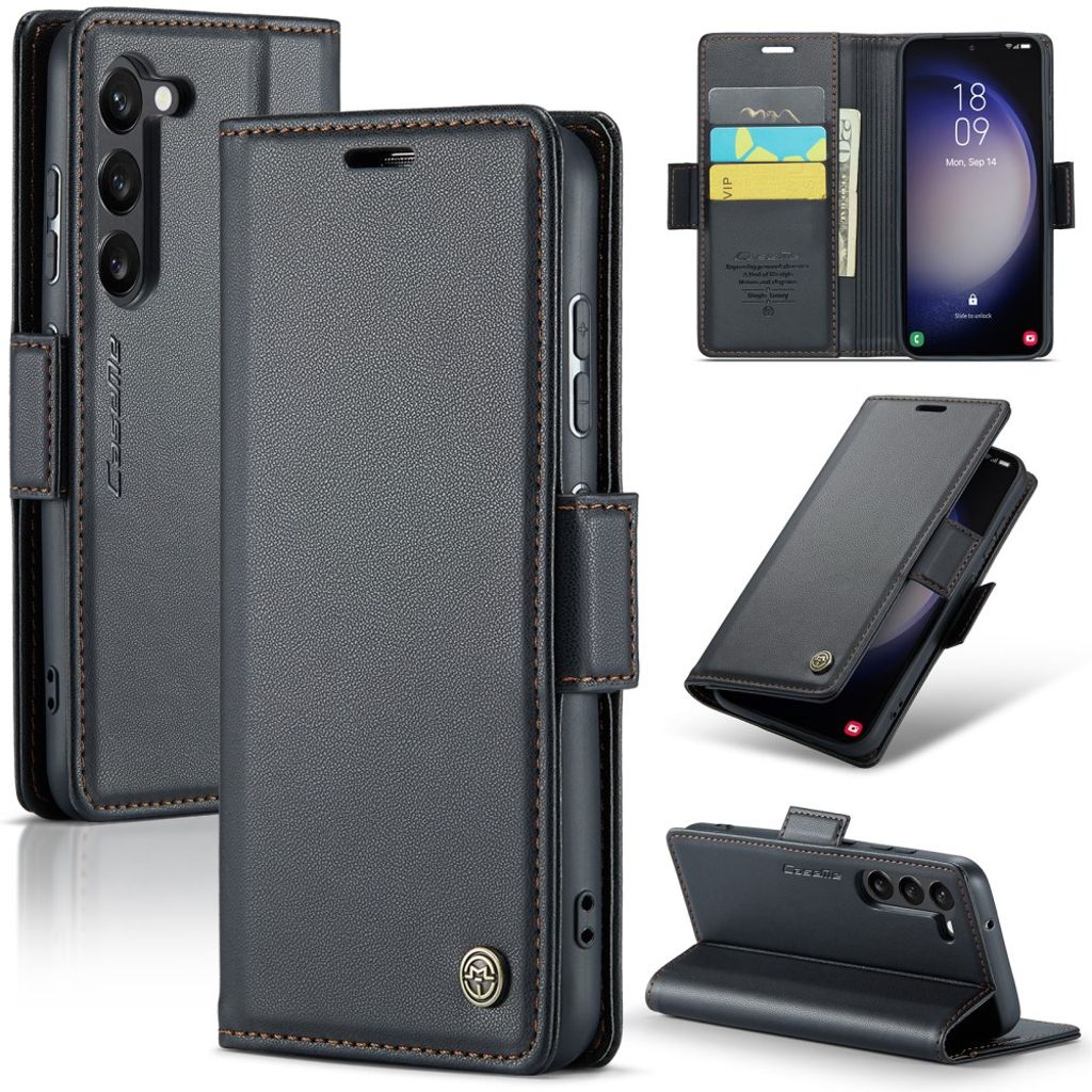CASEME 013 Samsung Galaxy S24 Wallet Cover - Svart
