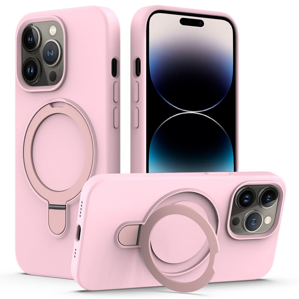 iPhone 14 Pro MagSafe Case with Ring Stand - Pink — Övrigt