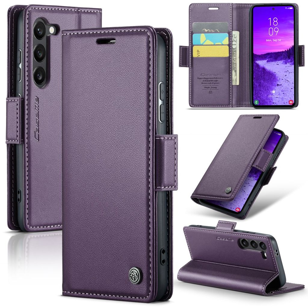CASEME Samsung Galaxy S25 Wallet Cover - Purple