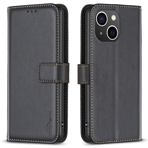 BINFEN COLOR iPhone 15 Wallet Cover Stand - Black — BINFEN