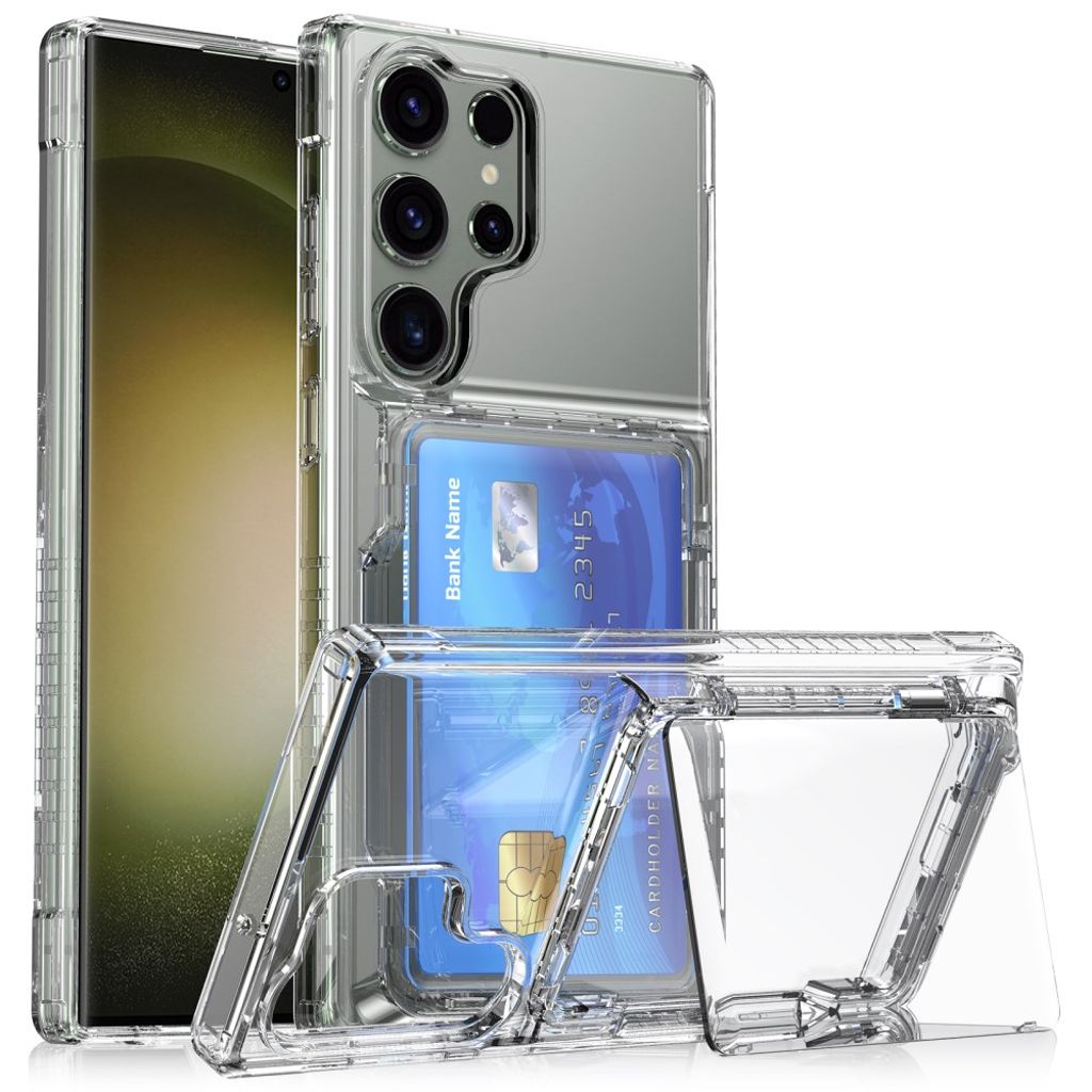 Samsung Galaxy S25 Ultra Case  with Card Slot and Stand - Transparent — Samsung