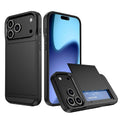 iPhone 18 Pro / 17 Pro Case with Card Holder - Black — Övrigt