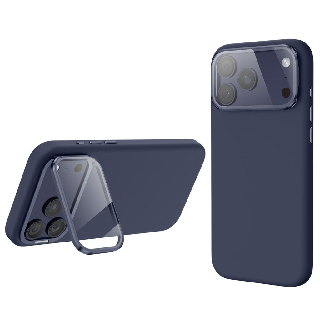 iPhone 17 Pro Max/16 Pro Max Case MagSafe Lens Cover Kickstand - Blue