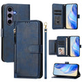 Samsung Galaxy S25 Wallet Cover with Hand grip - Blue