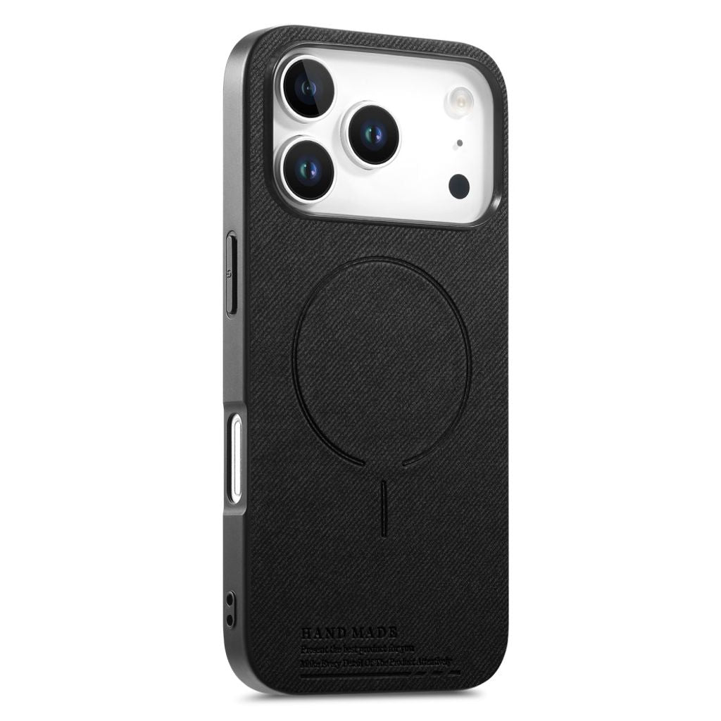 iPhone 18 Pro/17 Pro MagSafe Case with Textile Back - Black — Övrigt