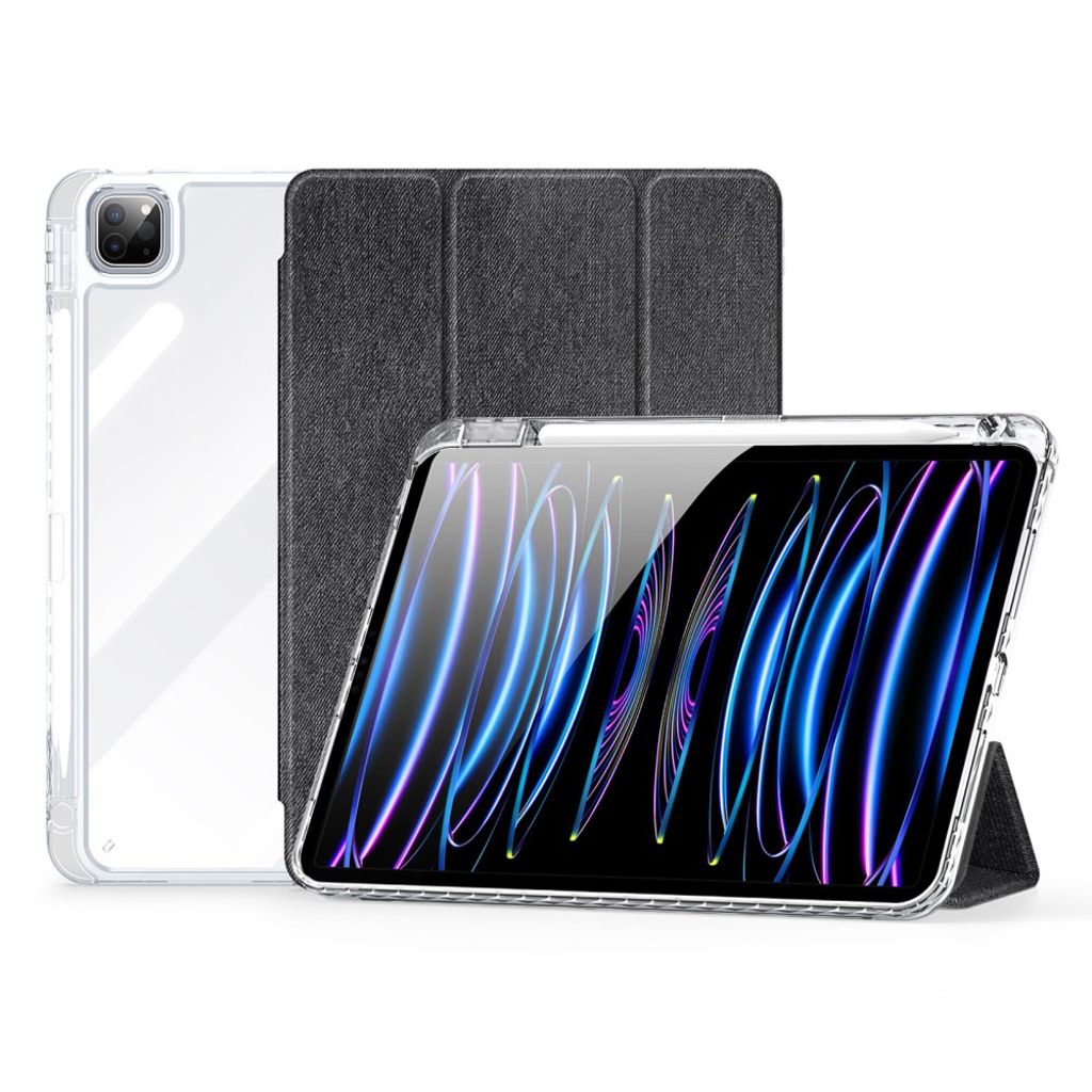 DUX DUCIS Unid Series iPad Pro 11" 2024 Cover with Auto Wake / Sleep - Transparent / Black — DUX