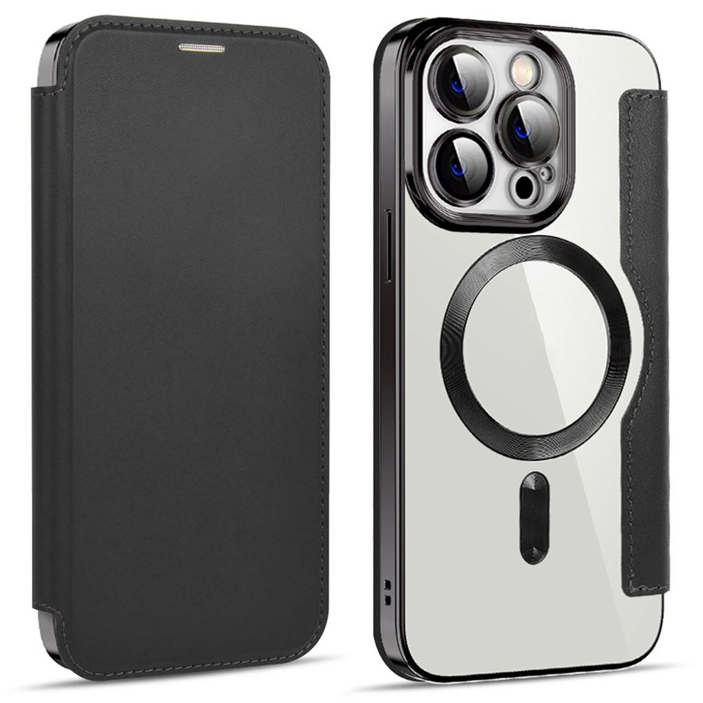 iPhone 14 Pro Wallet Cover MagSafe RFID Blocking - Black