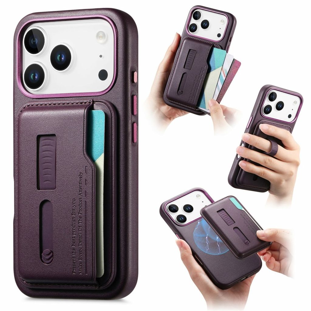 iPhone 18 Pro/17 Pro Magsafe Case with Removable Wallet - Purple — Övrigt
