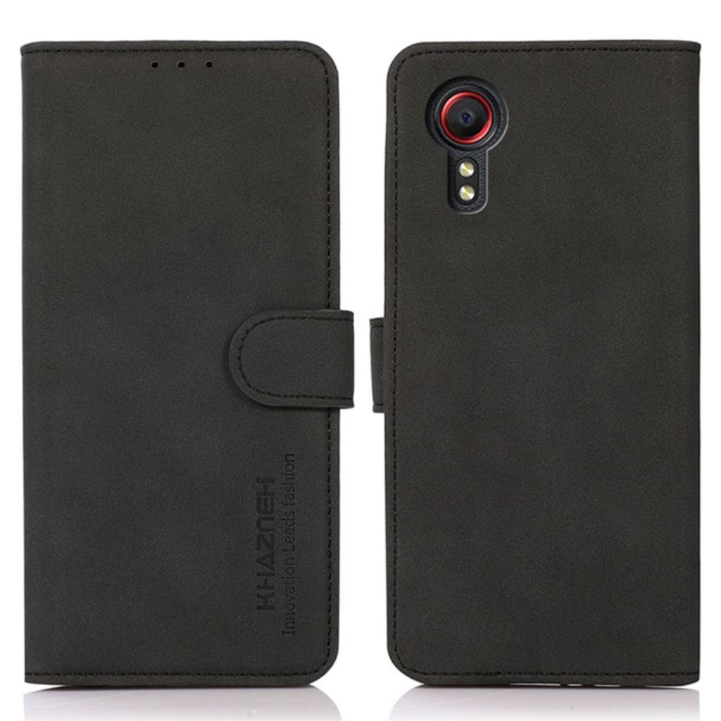 KHAZNEH Samsung Galaxy Xcover 7 Wallet Cover - Black — KHAZNEH