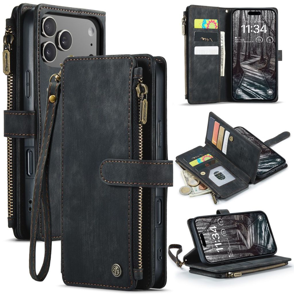 CASEME iPhone 18 Pro Max/17 Pro Max Wallet Cover - Black — CASEME