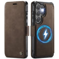 CASEME 053 Samsung Galaxy S26 Ultra Wallet Cover MagSafe RFID blocking - Brown