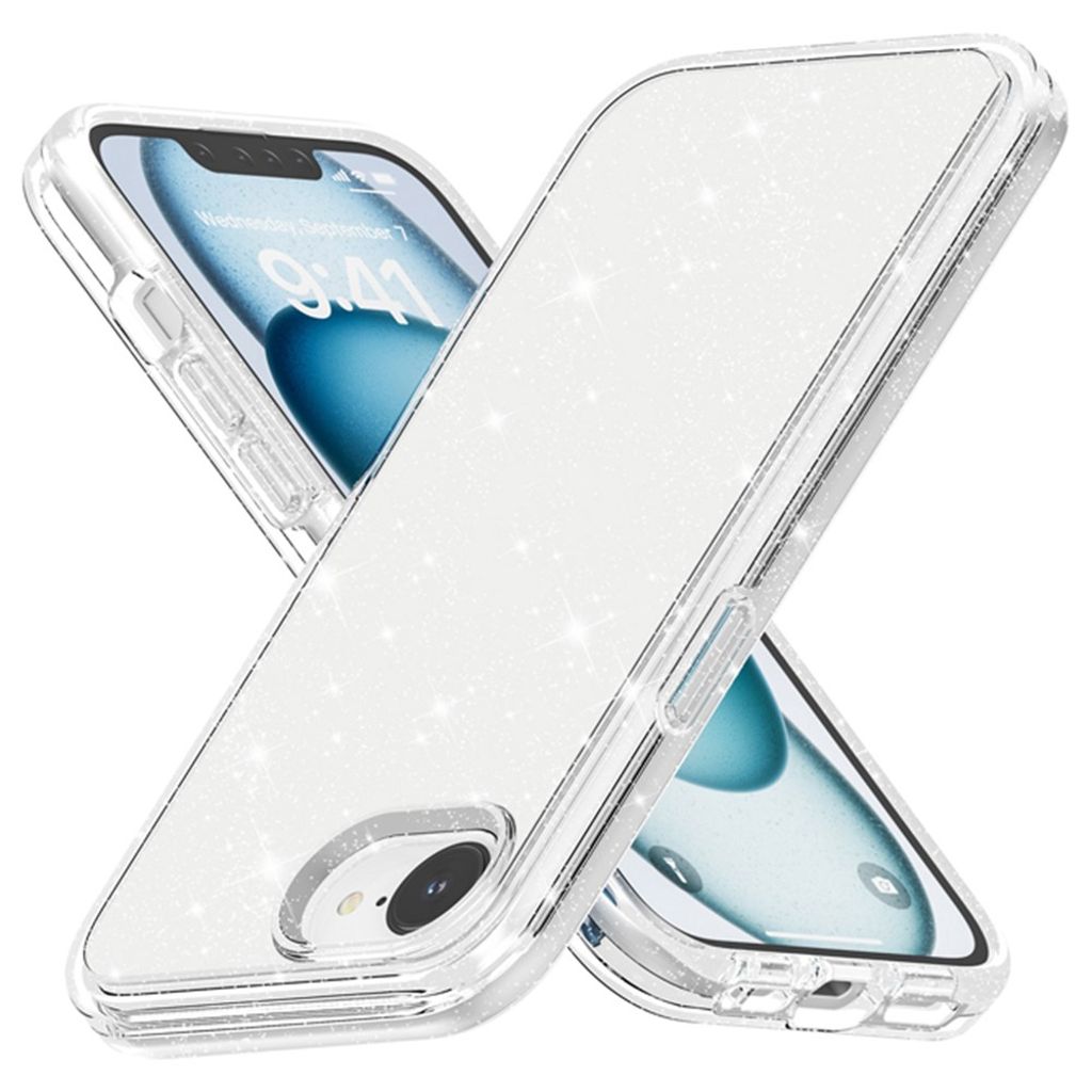 iPhone 17e/16e Glitter Case - Transparent