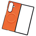 Samsung Galaxy Z Fold8 Ultra MagSafe Case PU-leather - Orange — Samsung