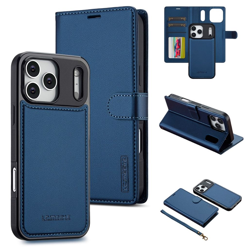 LC.IMEEKE iPhone 18 Pro Max/17 Pro Max MagSafe Cover with Wallet - Blue — LC.IMEEKE