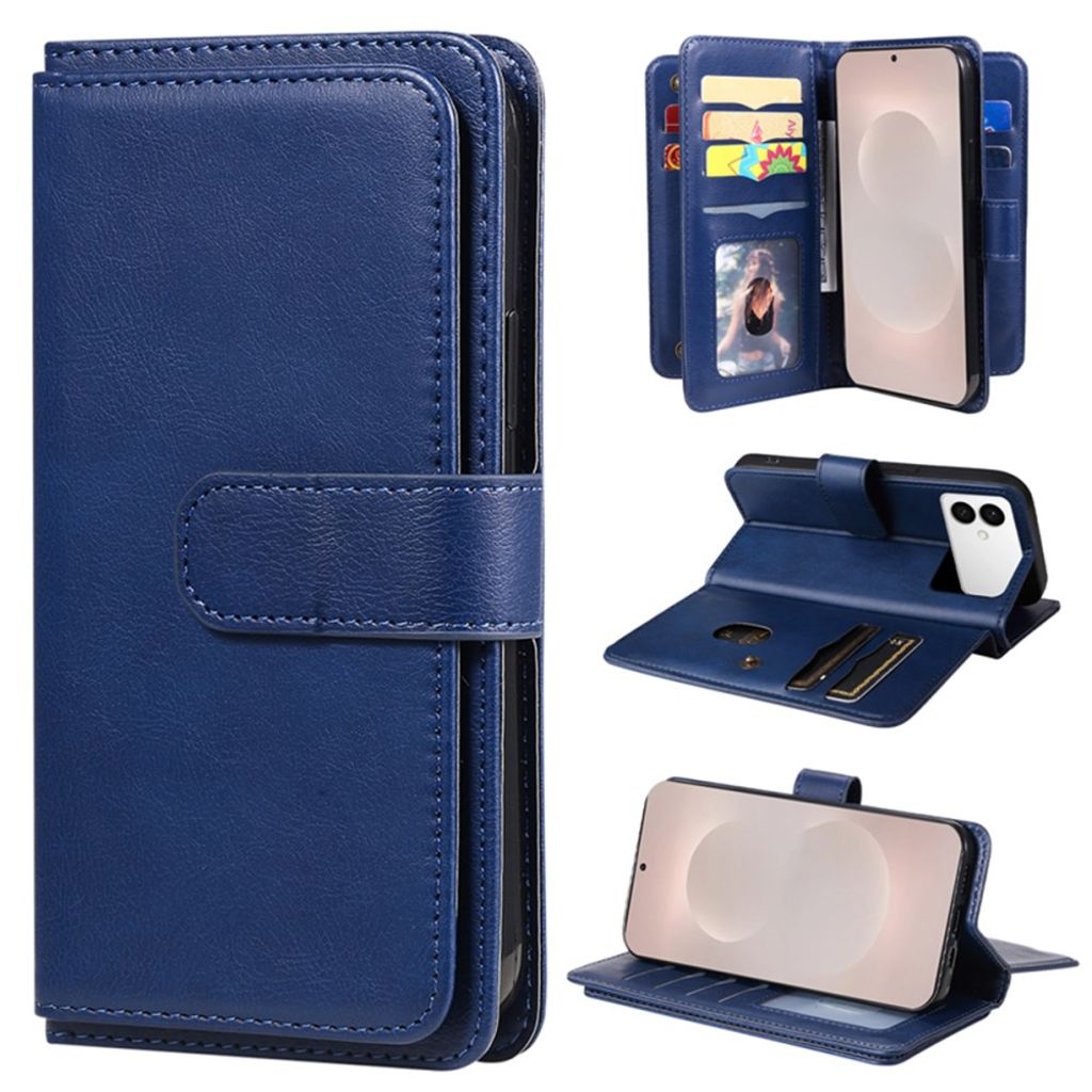 Samsung Galaxy S26 Edge Cover with 10 Card Slots - Blue