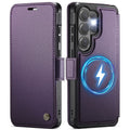 CASEME 053 Samsung Galaxy S24 Ultra Wallet Cover MagSafe RFID blocking - Purple — CASEME