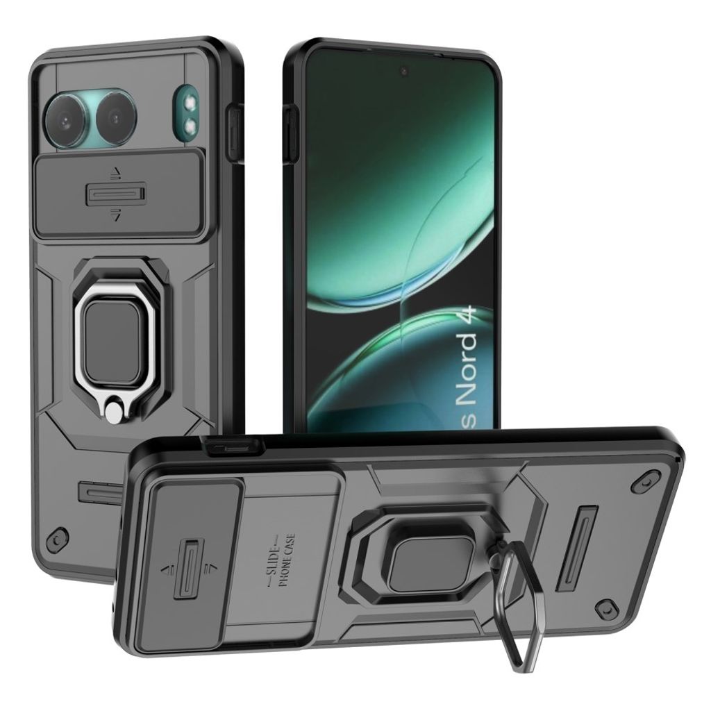 OnePlus Nord 4 case with a stand - Black