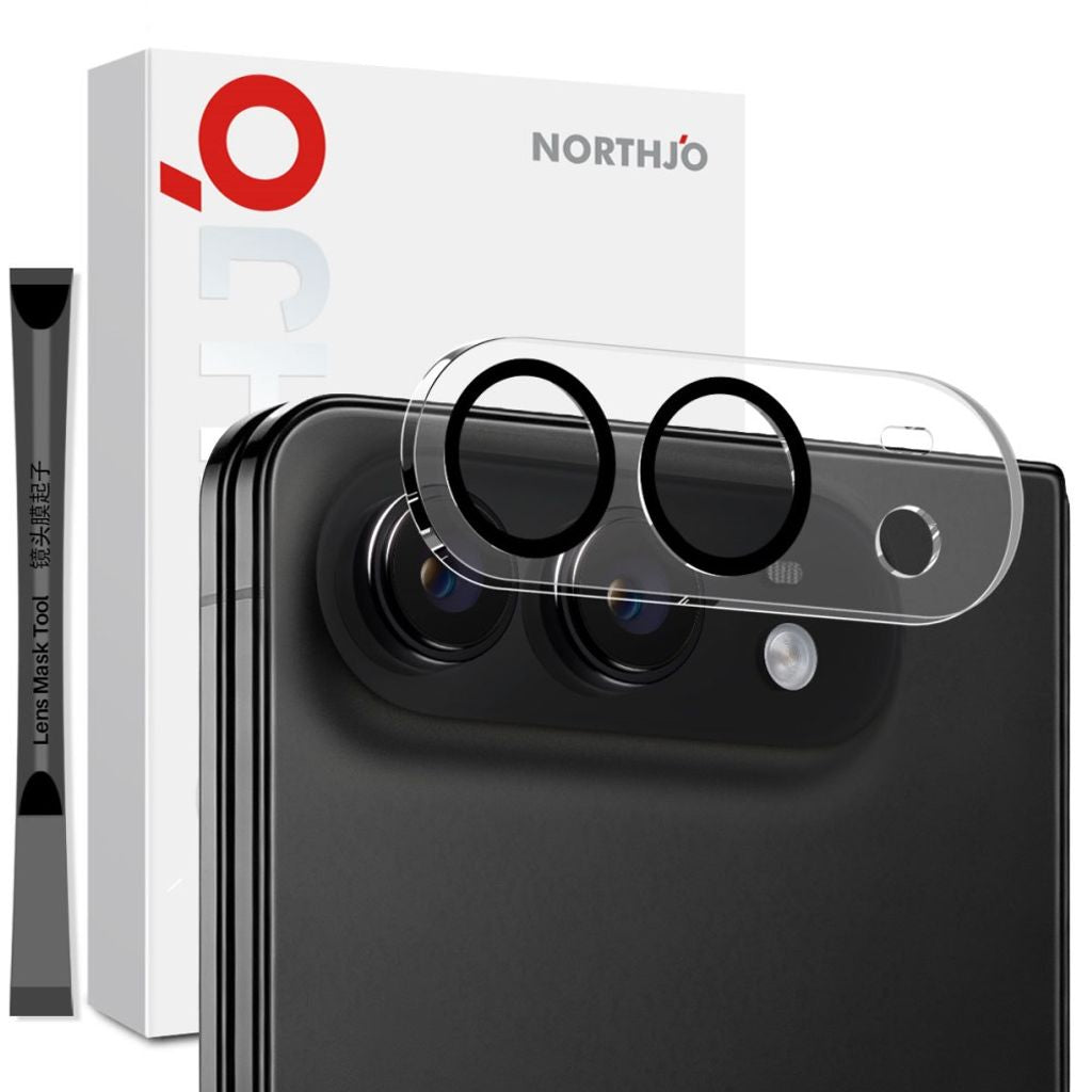 NORTHJO iPhone Duo Lens Protector Tempered Glass HD - Black — NORTHJO