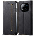 Xiaomi Redmi Note 14 Pro 5G Denim Wallet Cover - Black