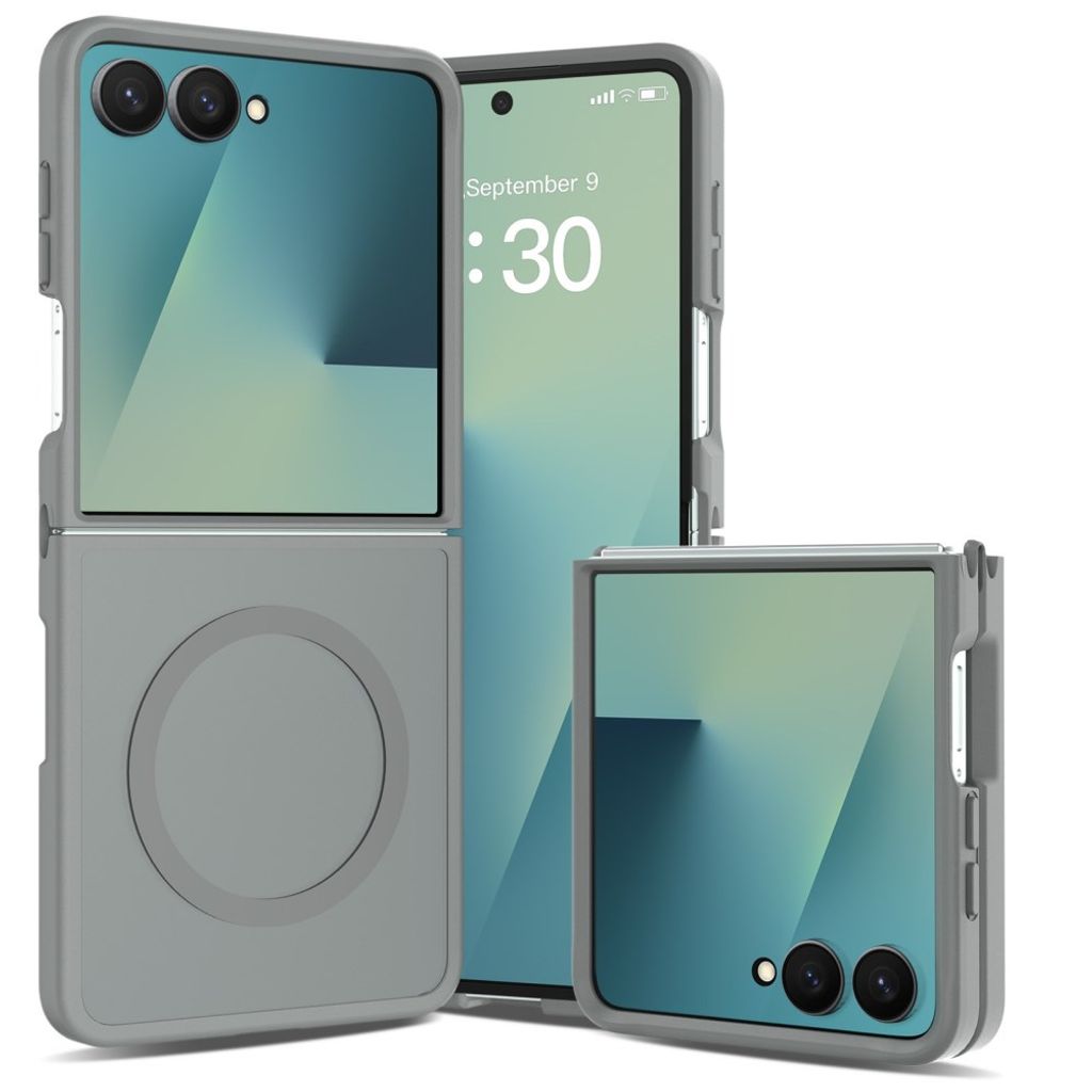 Samsung Galaxy Z Flip8 MagSafe Case with Acrylic Back - Grey — Samsung