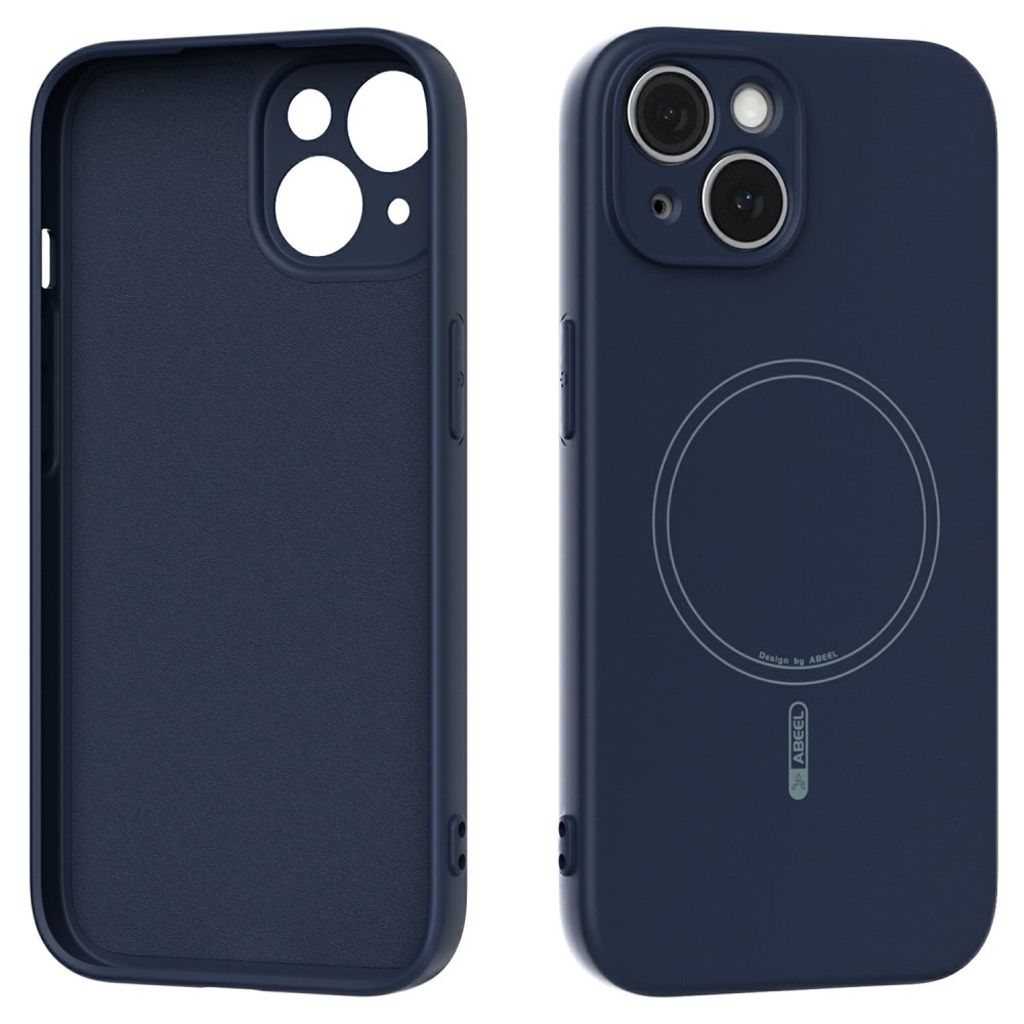 ABEEL iPhone 15 MagSafe Liquid Silicone Case - Dark blue — ABEEL