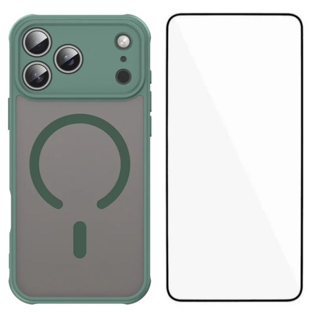 iPhone 18 Pro Max MagSafe Case with Screen Protector - Green — Övrigt