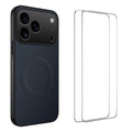 iPhone 18 Pro Carbon Fiber MagSafe Case with 2x Screen Protector - Blue — Övrigt