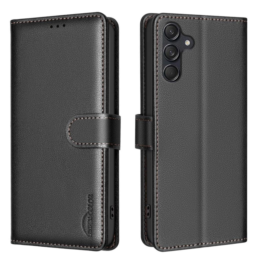 BINFEN COLOR Samsung Galaxy S24 Wallet Cover - Black — BINFEN