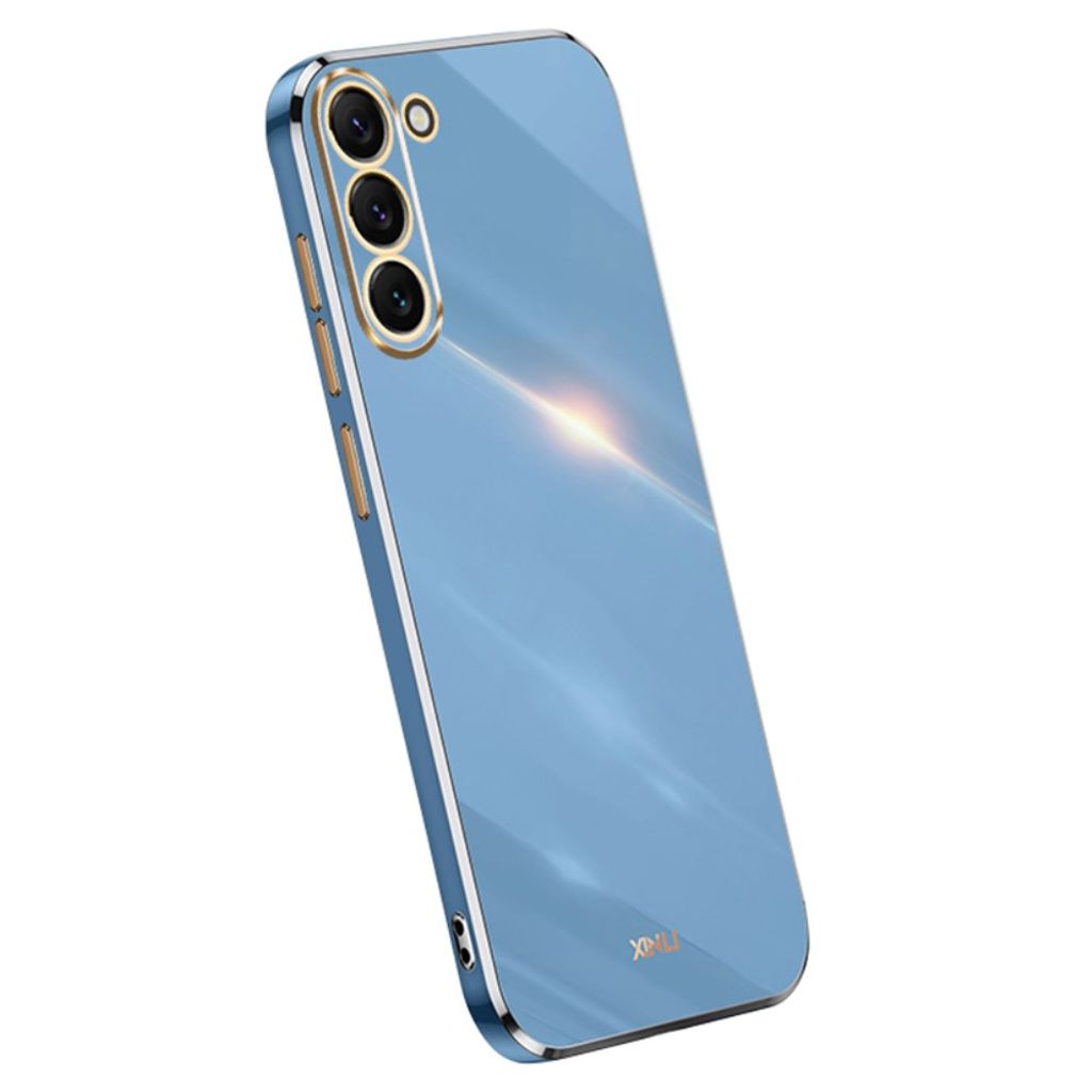 Samsung Galaxy S24 Case with gold edges - Blue