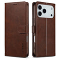 LC.IMEEKE iPhone 17 Pro Wallet Cover with Stand - Brown