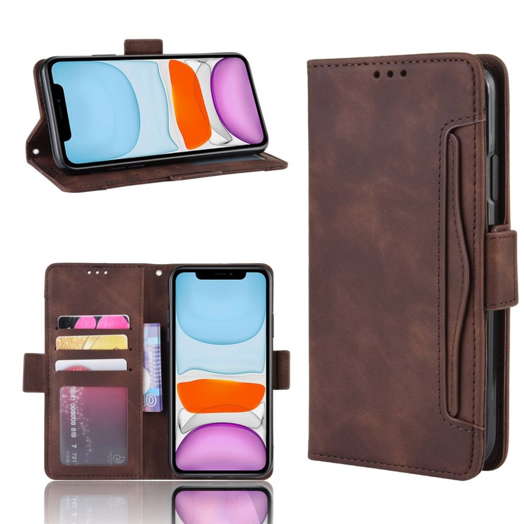 iPhone 12 Pro Cover with Card slots - Brown
