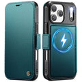 CASEME 053 iPhone 17 Pro Wallet Cover MagSafe RFID blocking - Turquoise