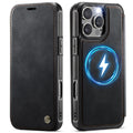 CASEME 053 iPhone 14 Pro Max Wallet Cover MagSafe RFID blocking - Black — CASEME