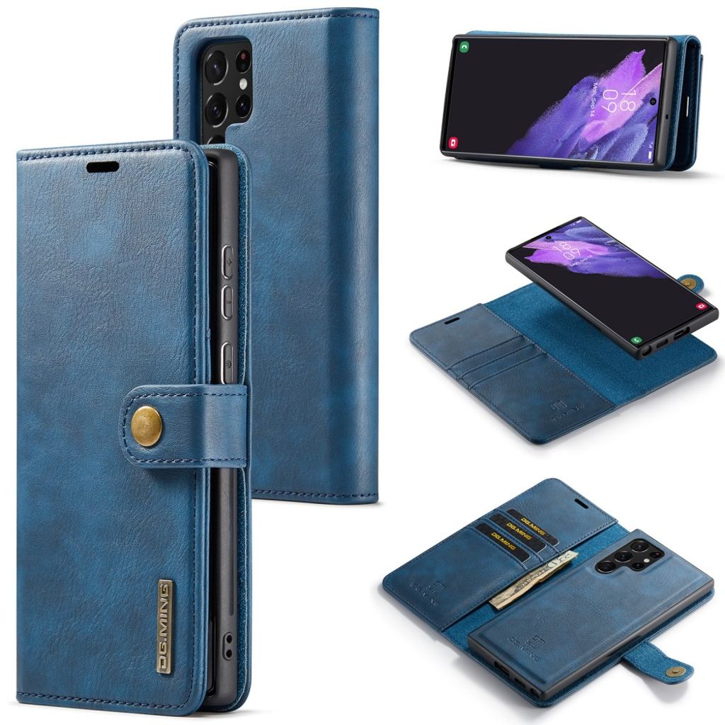 DG.MING Samsung Galaxy S25 Ultra Wallet Cover - Blue — DG.MING