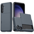 Samsung Galaxy A55 5G case with slide card holder - Navy Blue — Samsung