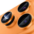 iPhone 18 Pro Rear Lens Protector Tempered Glass Metal Ring - Orange — Övrigt