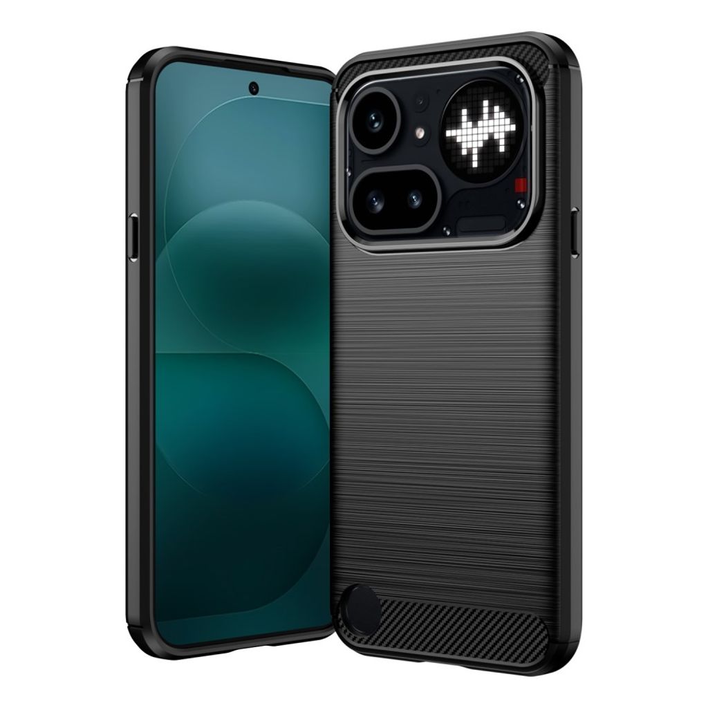 Nothing Phone (4a) Pro Case Carbon Fiber Texture Brushed - Black — Nothing