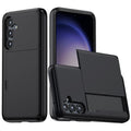 Samsung Galaxy S24 case with slide card holder - Black