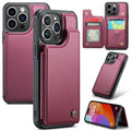 CASEME iPhone 15 Pro Wallet Case RFID Blocking - Red